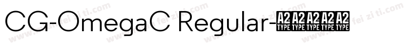 CG-OmegaC Regular字体转换